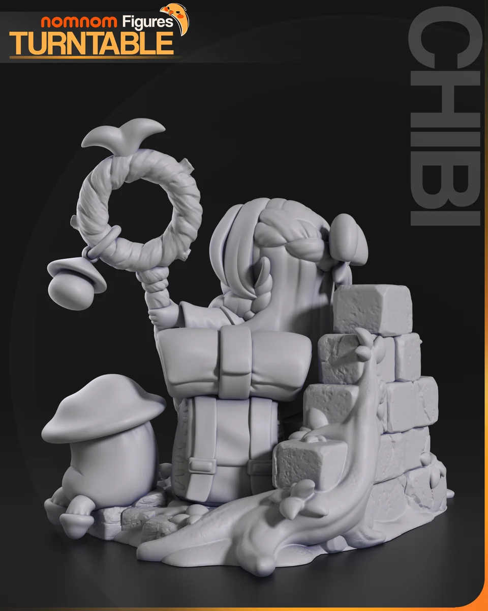 Chibi Marcille | Fan Art | 3D Printed Resin Model Garage Kit | *Un-Painted* | Nomnom 6