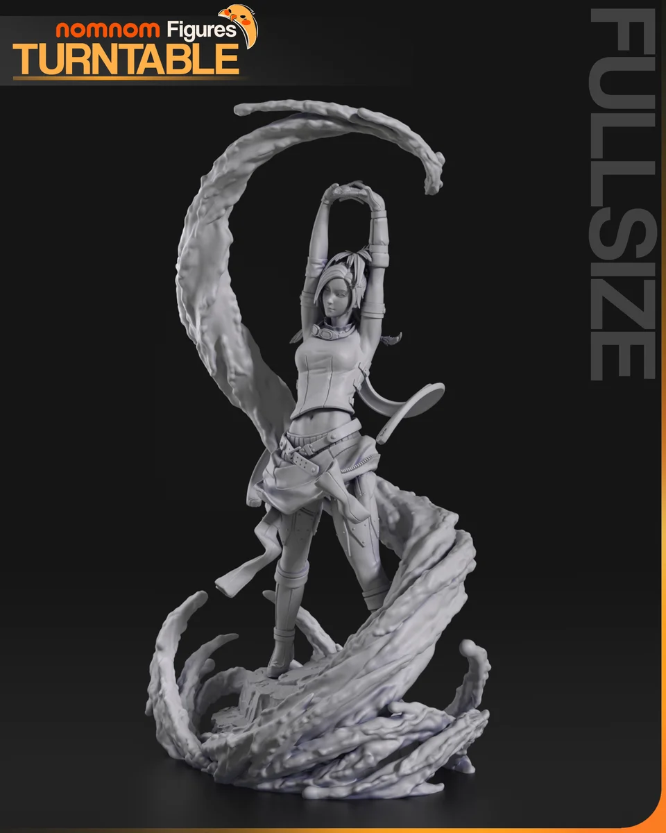 Rikku | Fan Art | 3D Printed Resin Model Garage Kit | *Un-Painted* | Nomnom 10