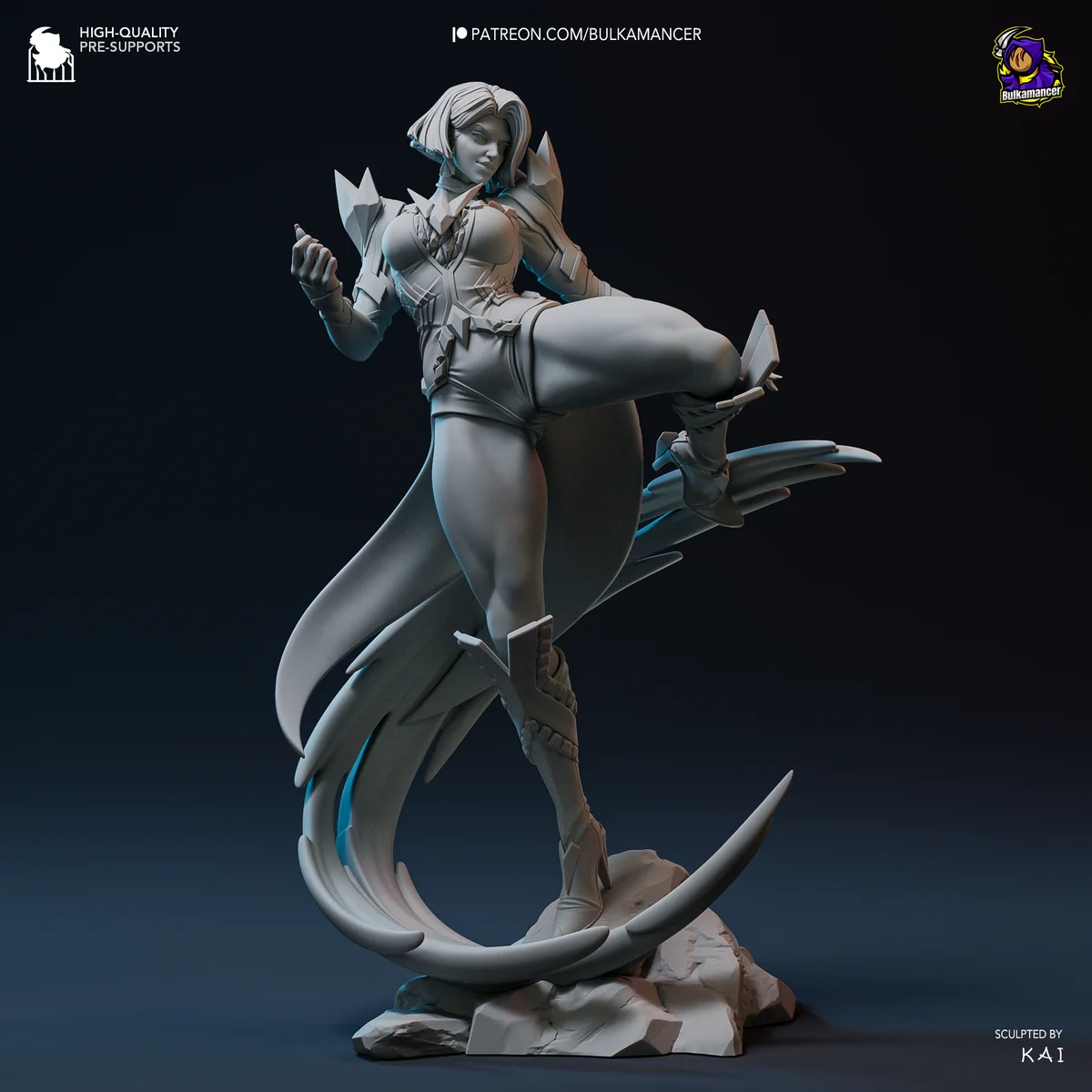 Emma Frost | Fan Art | 3D Printed Resin Model Garage Kit | *Un-Painted* | Bulkamancer 8