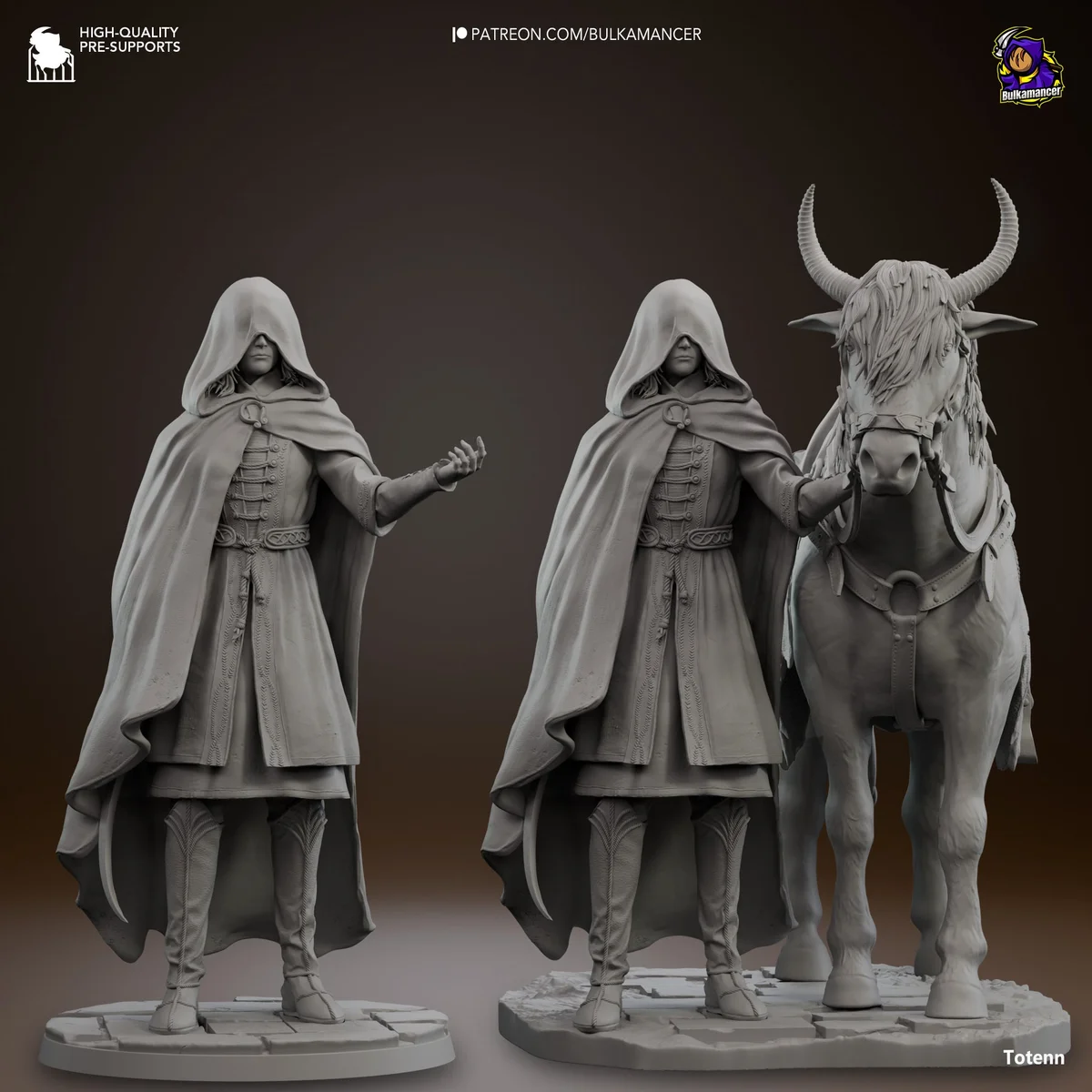 Mysterious Traveller | Fan Art | 3D Printed Resin Model Garage Kit | *Un-Painted* | Bulkamancer 6