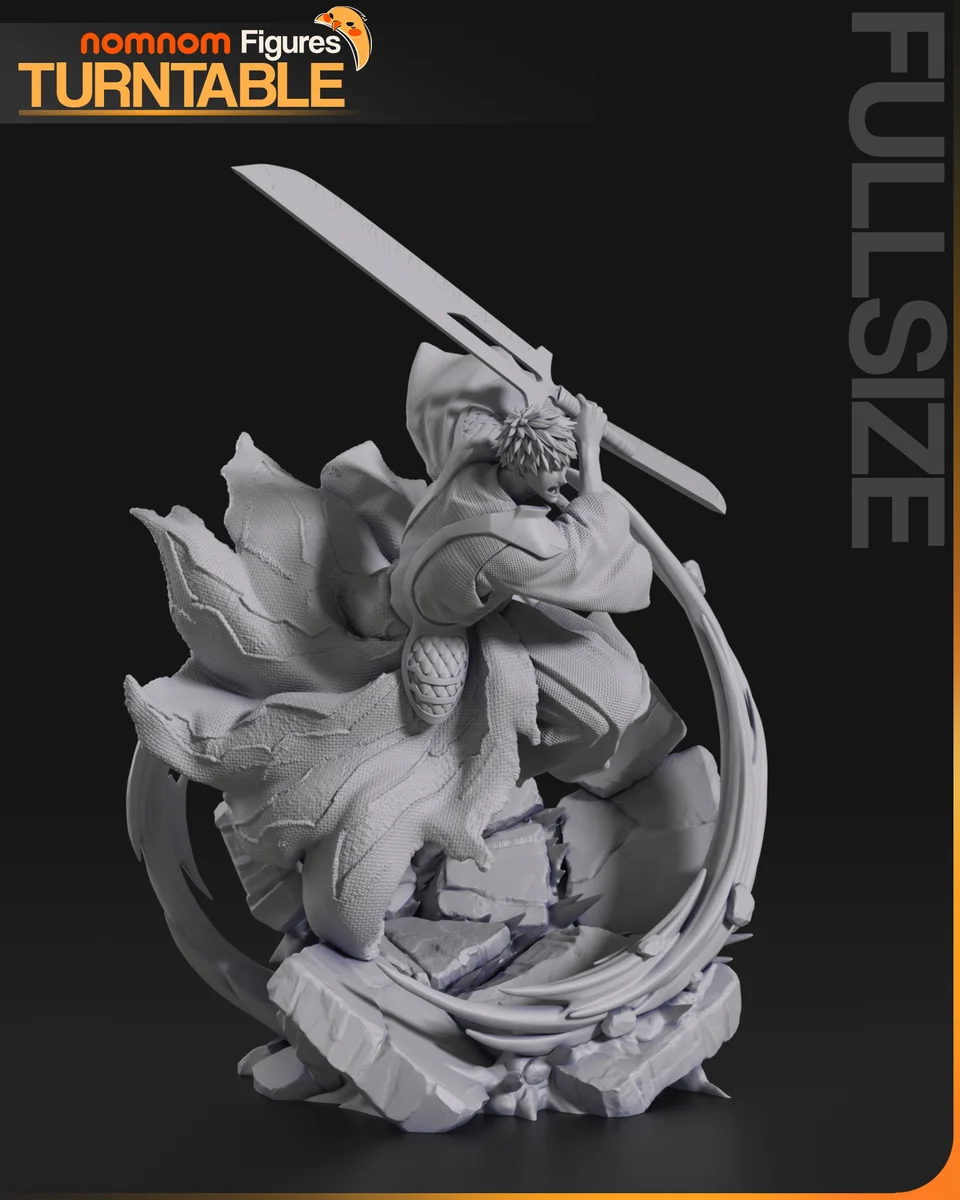 Ichigo Kurosaki | Fan Art | 3D Printed Resin Model Garage Kit | *Un-Painted* | Nomnom 9