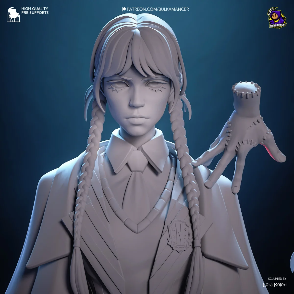 Gothic Daughter | Fan Art | 3D Printed Resin Model Garage Kit | *Un-Painted* | Bulkamancer 7