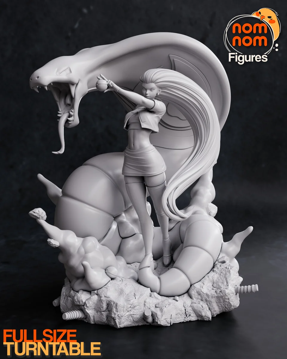 Team Rocket - Jessie | Fan Art | 3D Printed Resin Model Garage Kit | *Un-Painted* | Nomnom 6