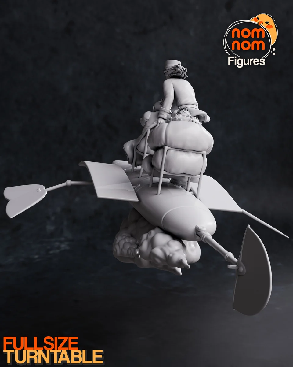 Howl | Fan Art | 3D Printed Resin Model Garage Kit | *Un-Painted* | Nomnom 8