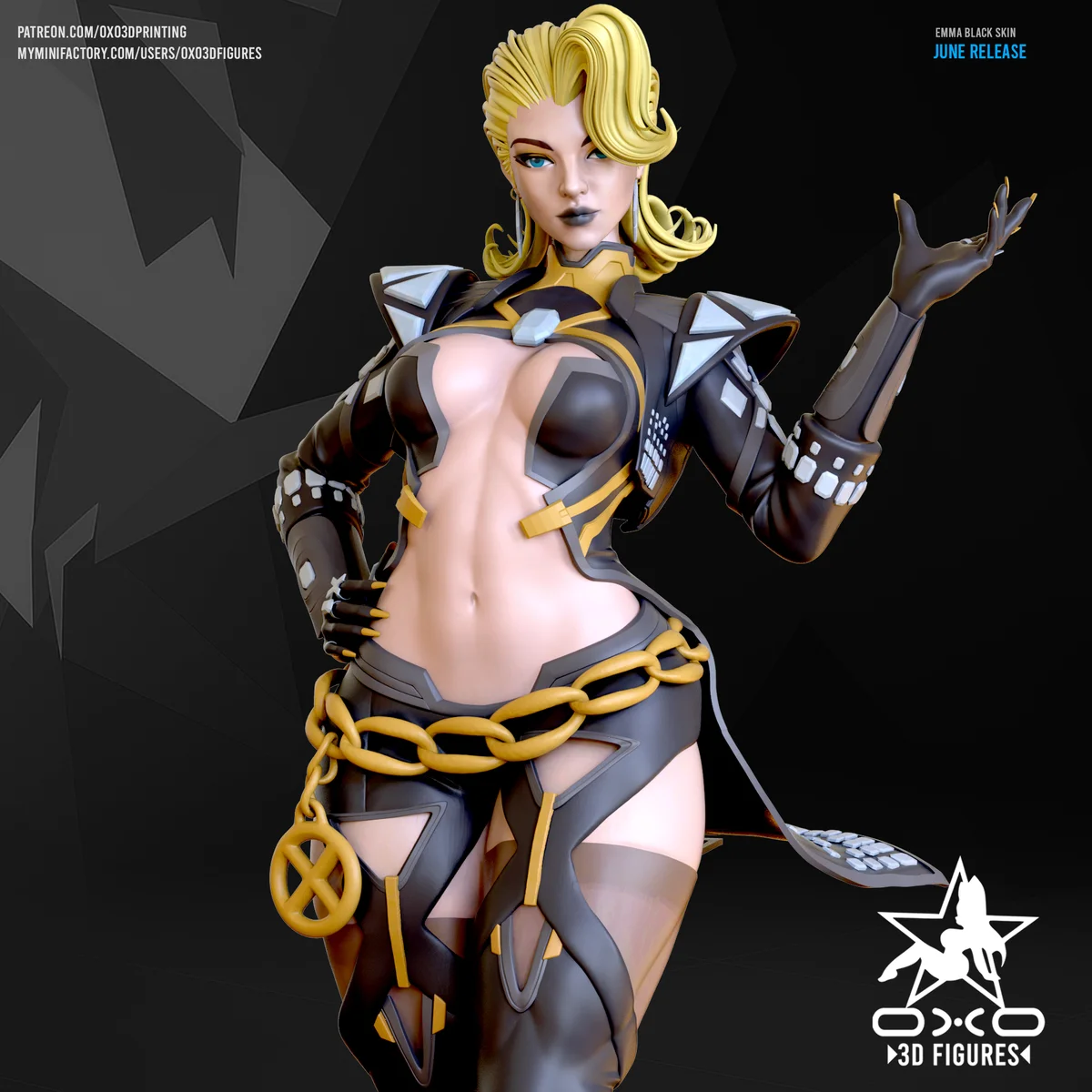 Emma | Fan Art | 3D Printed Resin Model Garage Kit | *Un-Painted* | OXO3D