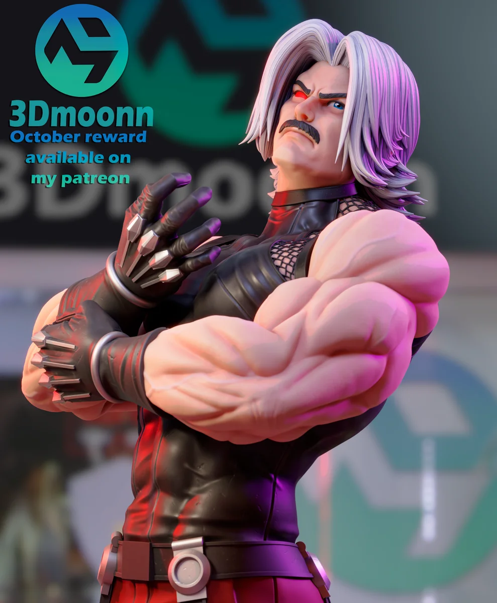 Rugal | Fan Art | 3D Printed Resin Model Garage Kit | *Un-Painted* | 3DMoonn