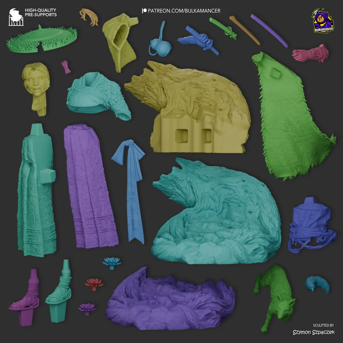 Atsu | Fan Art | 3D Printed Resin Model Garage Kit | *Un-Painted* | Bulkamancer 5