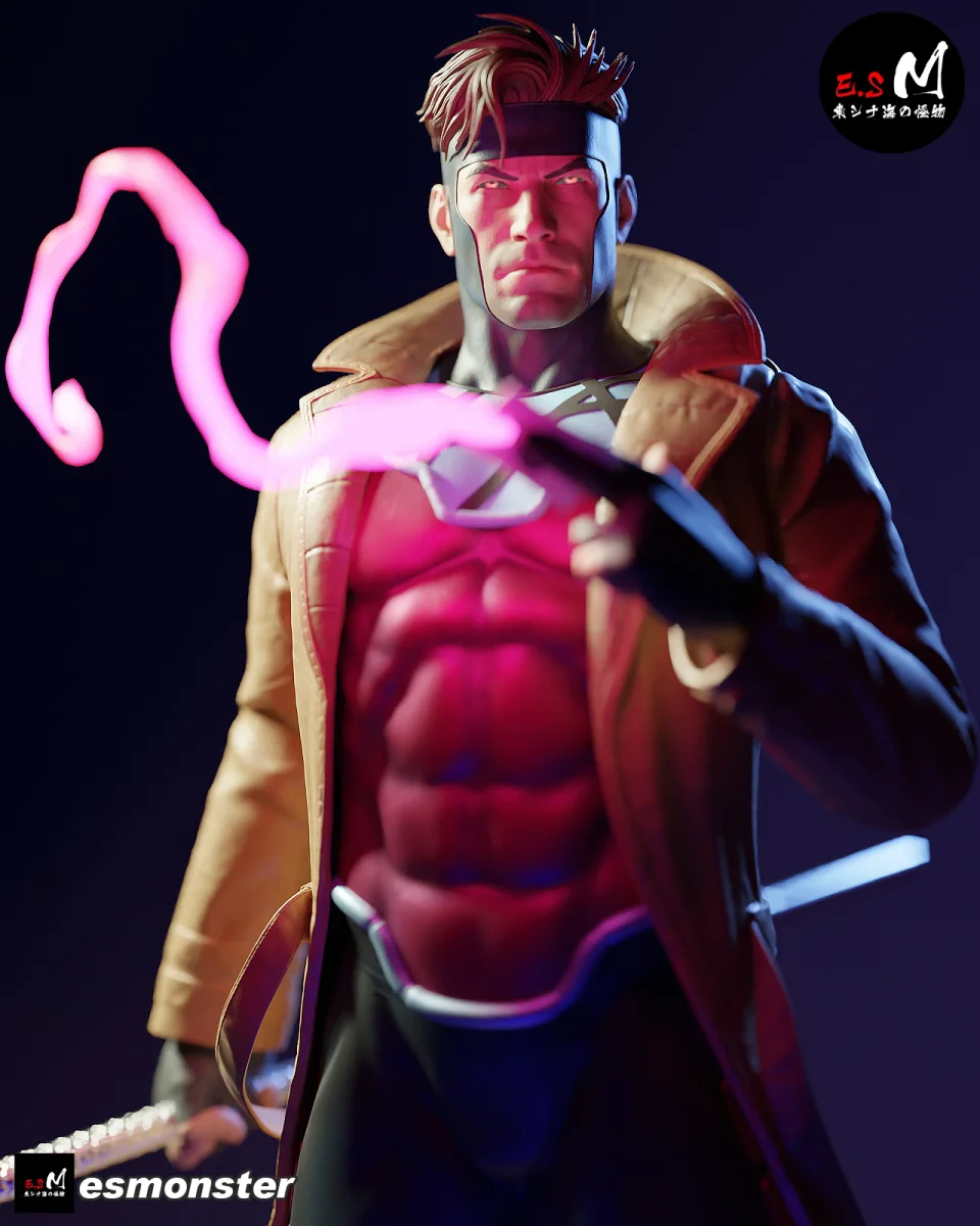 Gambit | Fan Art | 3D Printed Resin Model Garage Kit | *Un-Painted* | ES Monster
