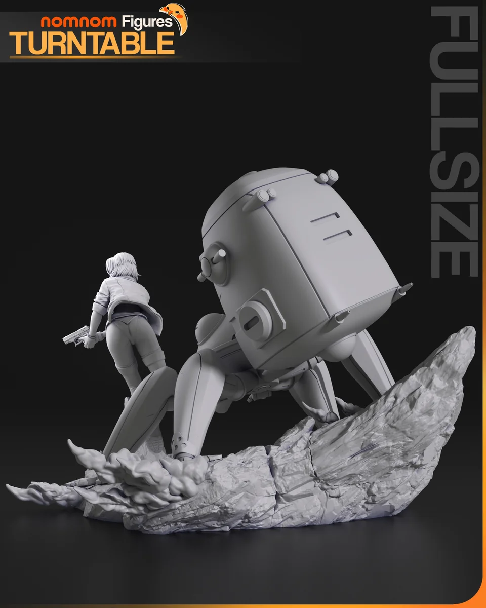 Motoko Kusanagi | Fan Art | 3D Printed Resin Model Garage Kit | *Un-Painted* | Nomnom 7