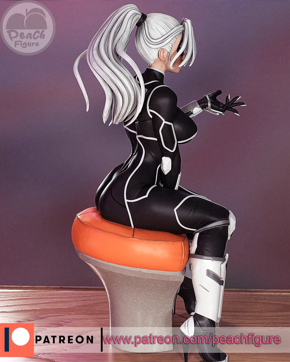 Black Cat | Fan Art | 3D Printed Resin Model Garage Kit | *Un-Painted* | Peach Figure 6