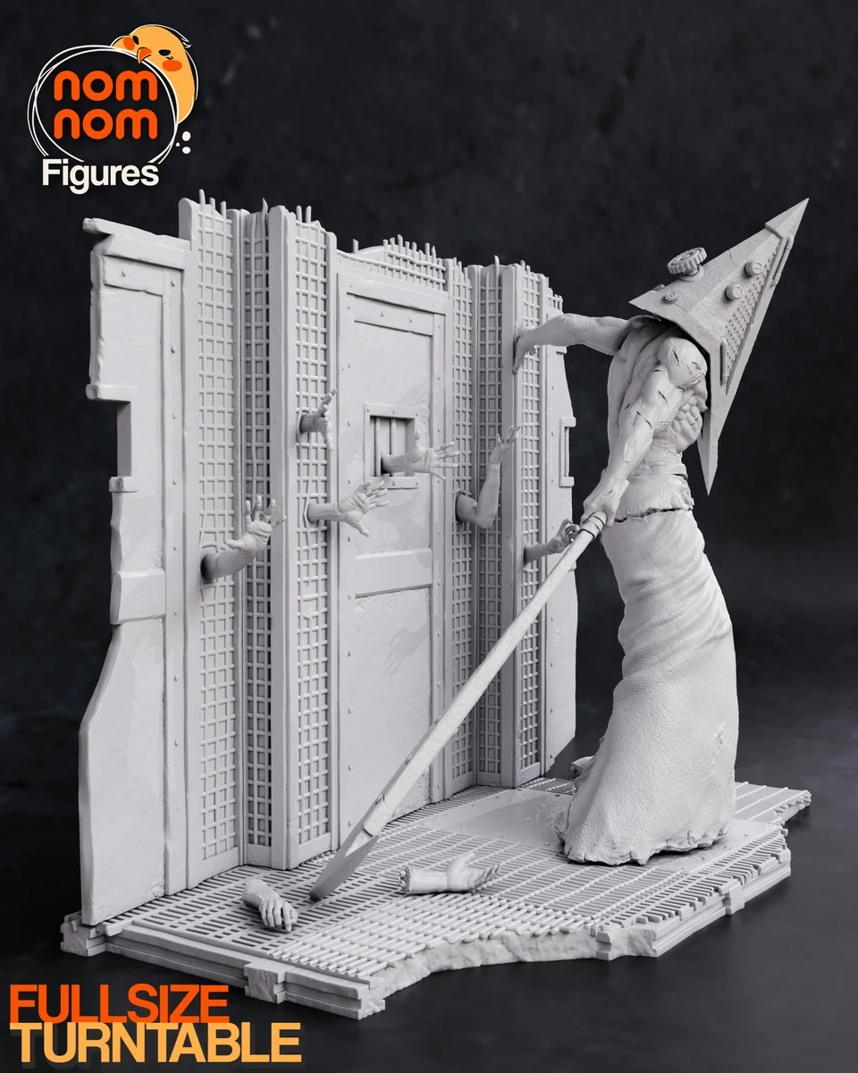 Pyramid Head | Fan Art | 3D Printed Resin Model Garage Kit | *Un-Painted* | Nomnom 3