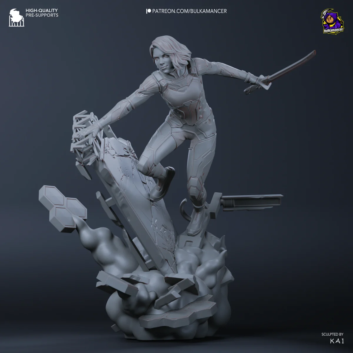 Mio | Fan Art | 3D Printed Resin Model Garage Kit | *Un-Painted* | Bulkamancer 6