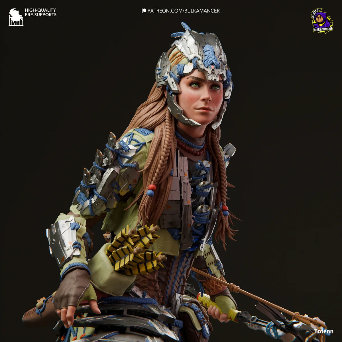 Aloy | Fan Art | 3D Printed Resin Model Garage Kit | *Un-Painted* | Bulkamancer