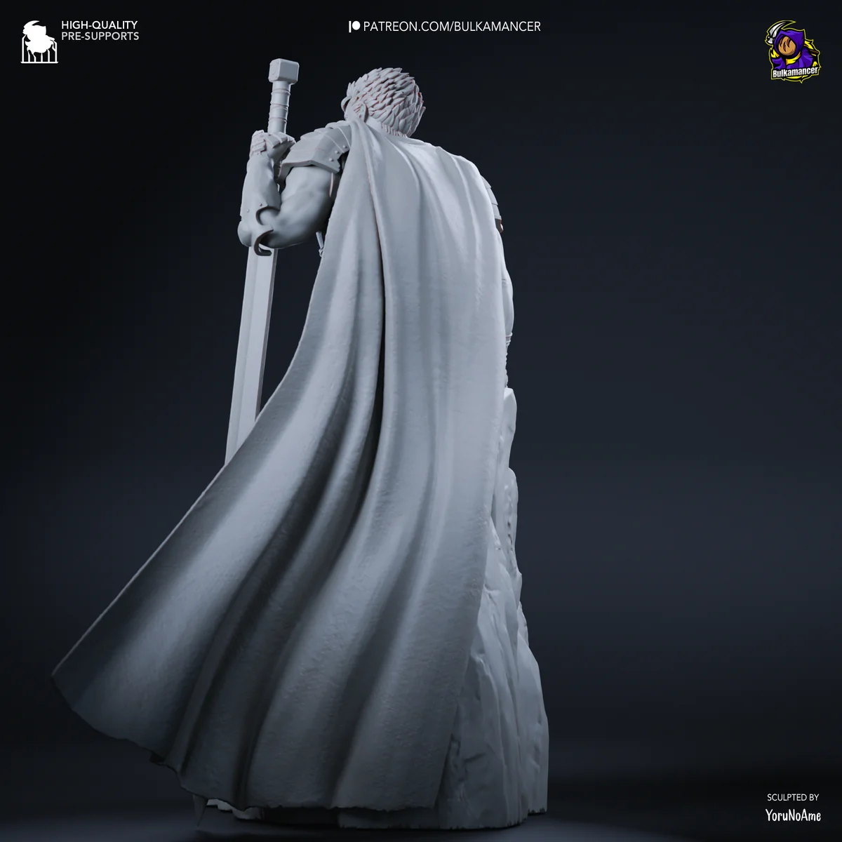Guts | Fan Art | 3D Printed Resin Model Garage Kit | *Un-Painted* | Bulkamancer 9