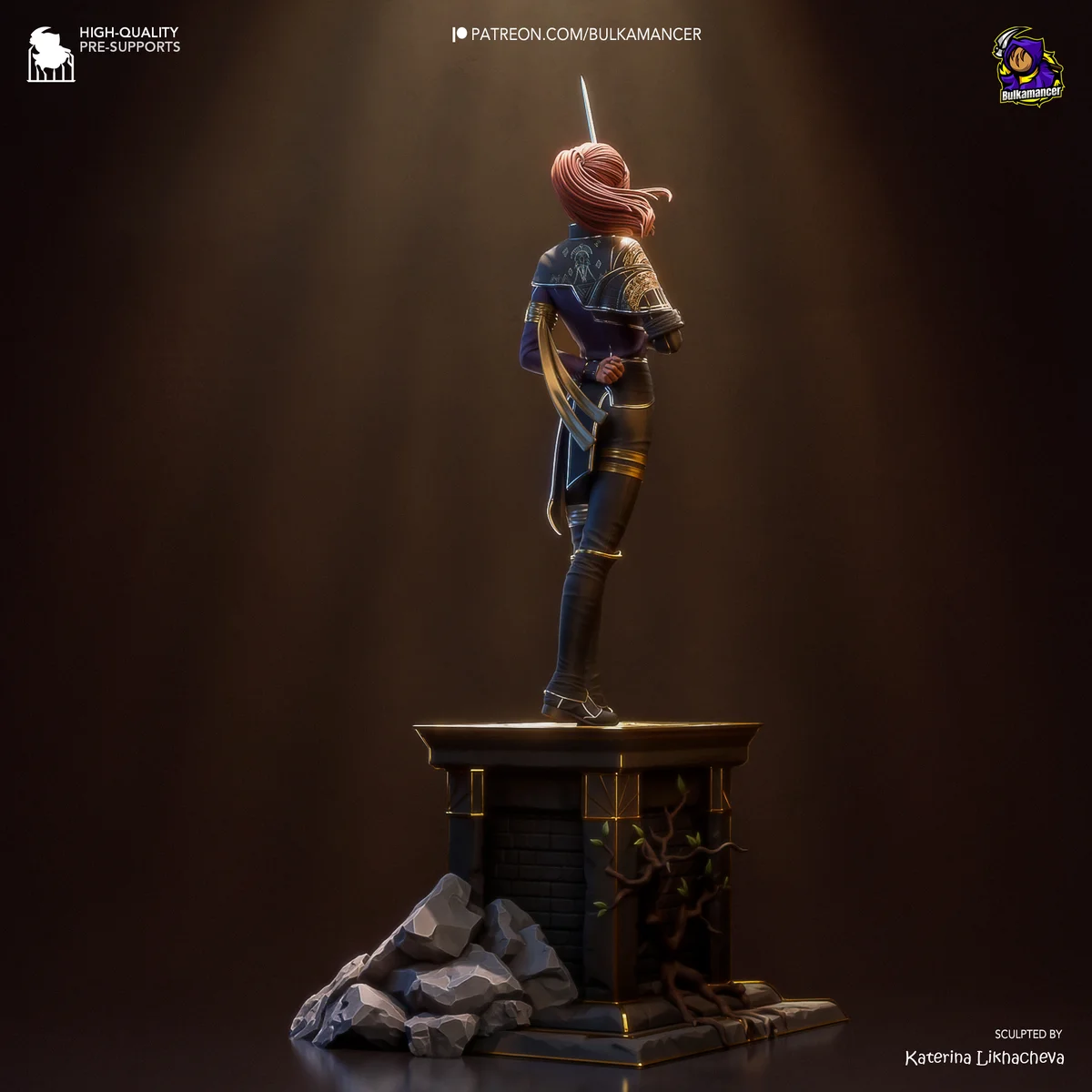 Maelle | Fan Art | 3D Printed Resin Model Garage Kit | *Un-Painted* | Bulkamancer 4