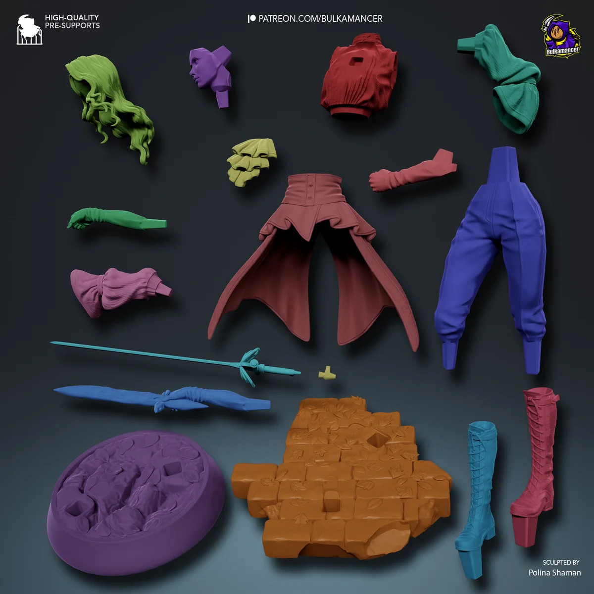 Real Maelle | Fan Art | 3D Printed Resin Model Garage Kit | *Un-Painted* | Bulkamancer 6