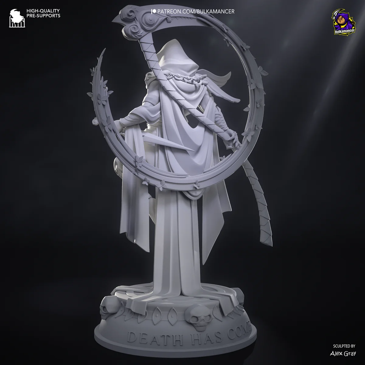 Thanatos | Fan Art | 3D Printed Resin Model Garage Kit | *Un-Painted* | Bulkamancer 7