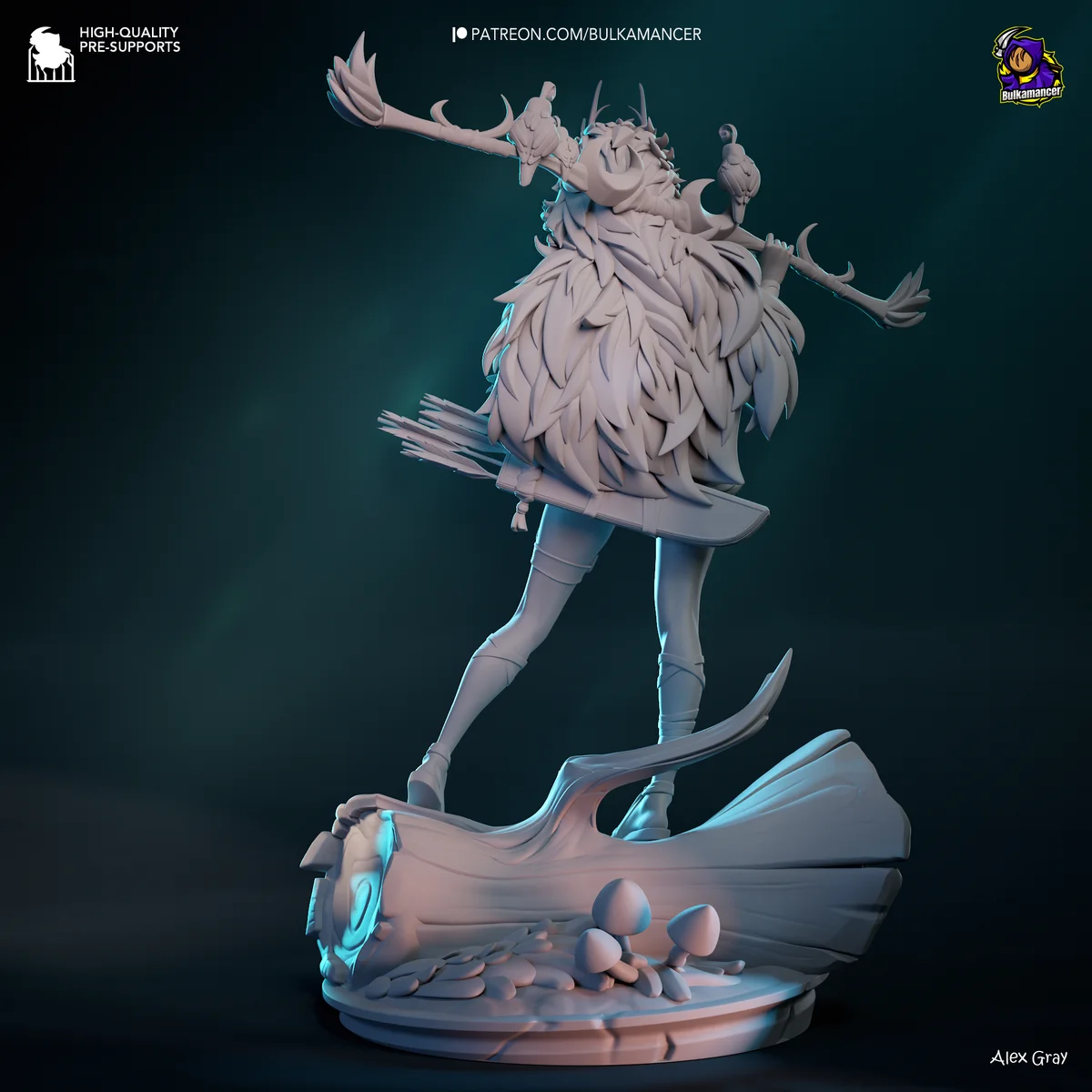 Artemis | Fan Art | 3D Printed Resin Model Garage Kit | *Un-Painted* | Bulkamancer 8