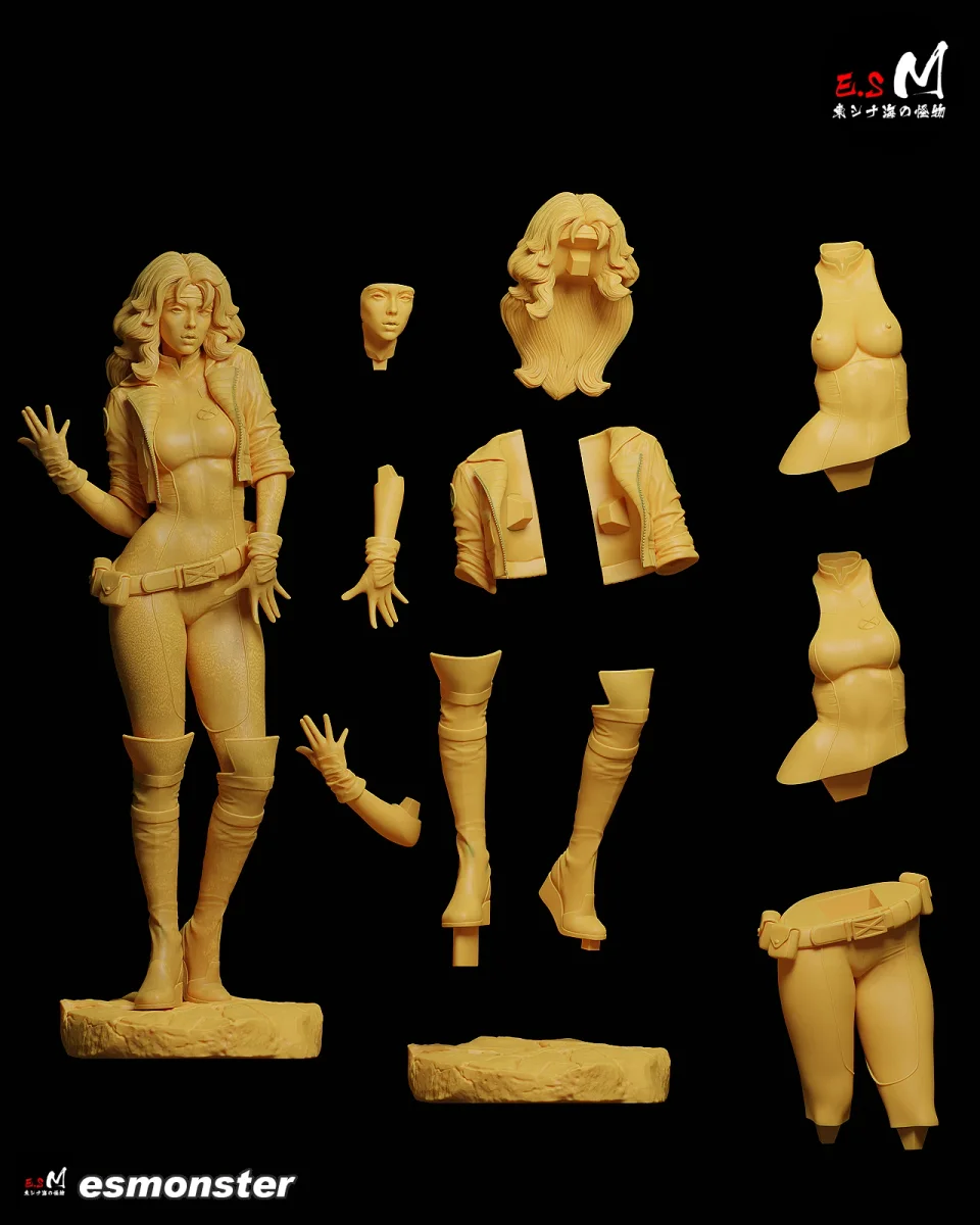 Rogue v2 | Fan Art | 3D Printed Resin Model Garage Kit | *Un-Painted* | ES Monster 5