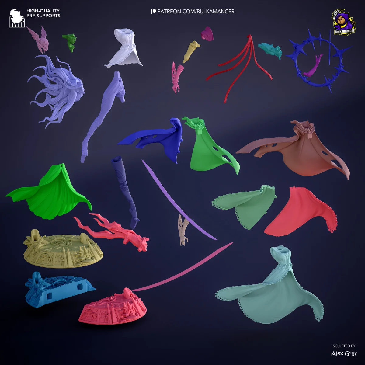 Malenia | Fan Art | 3D Printed Resin Model Garage Kit | *Un-Painted* | Bulkamancer 5