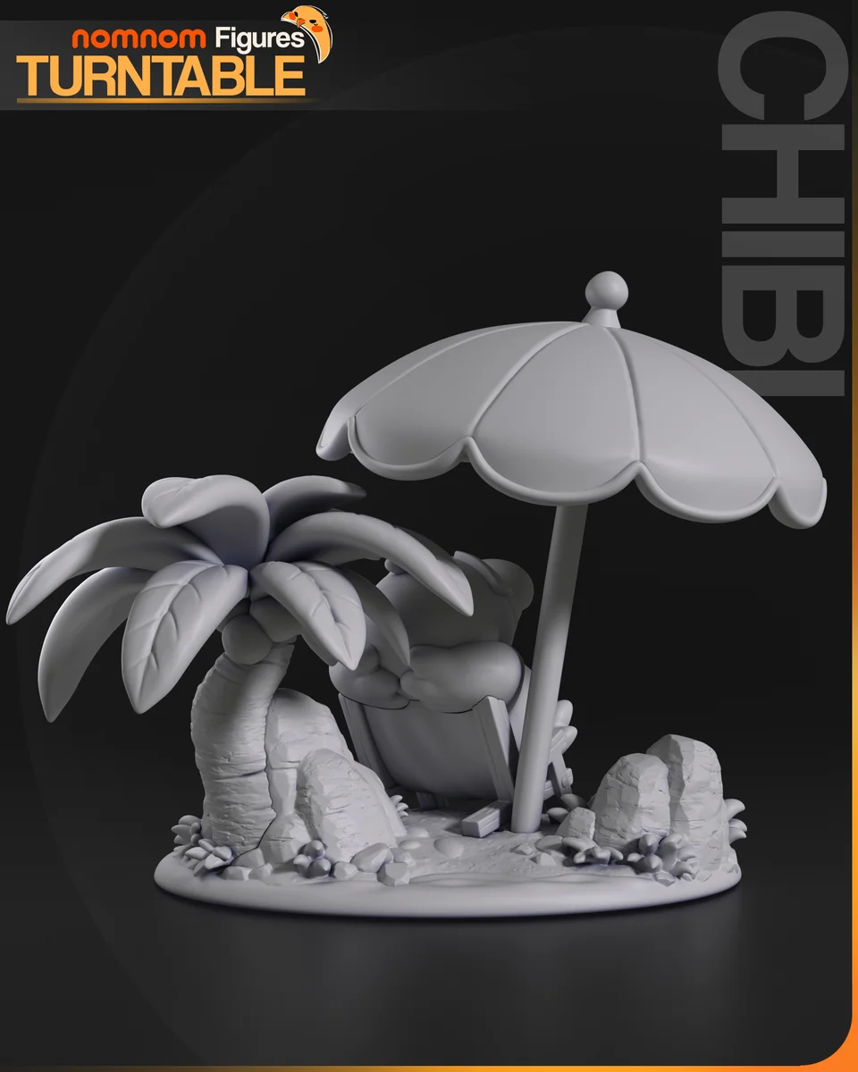 Chibi Psyduck | Fan Art | 3D Printed Resin Model Garage Kit | *Un-Painted* | Nomnom 7