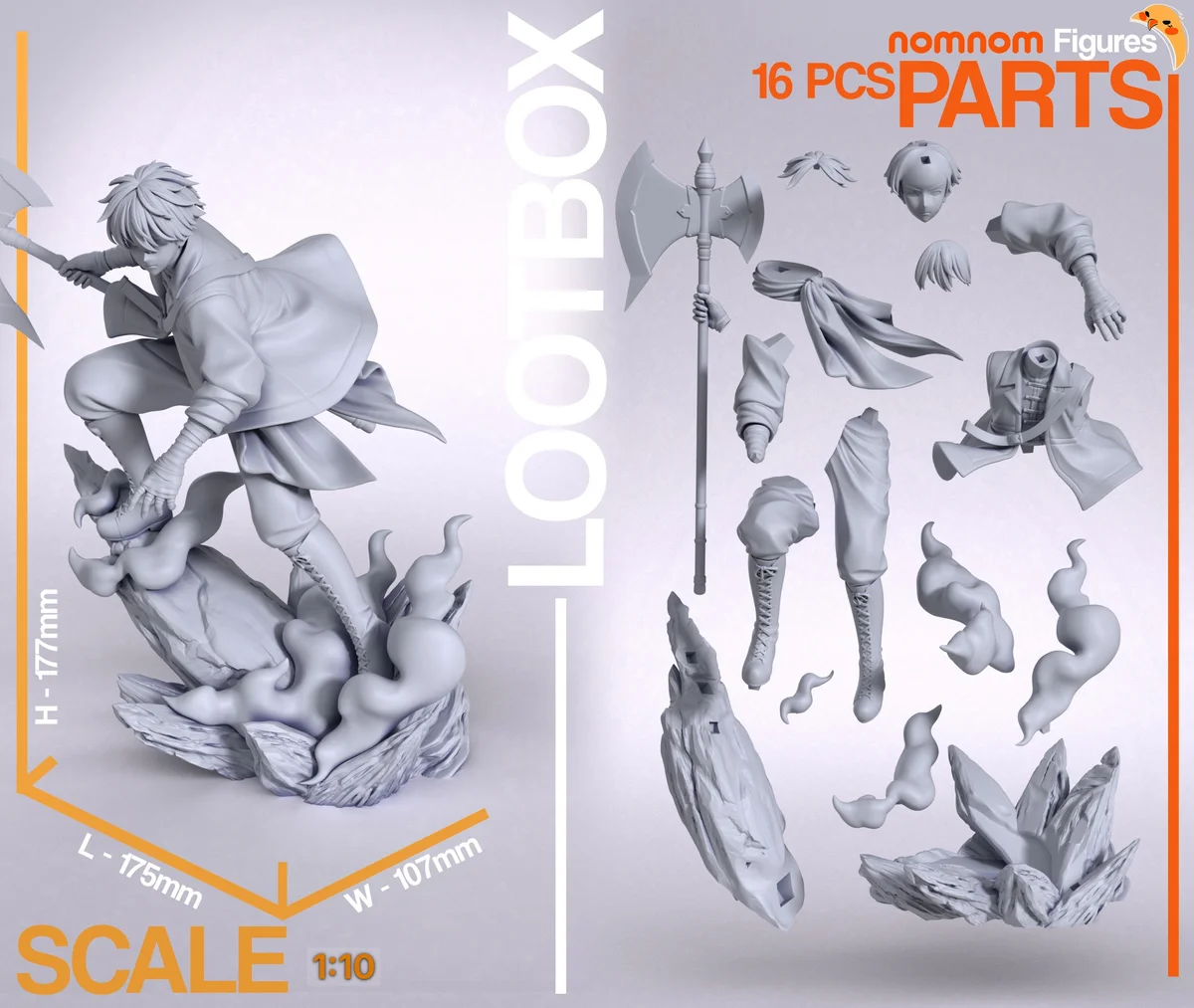 Stark | Fan Art | 3D Printed Resin Model Garage Kit | *Un-Painted* | Nomnom 3