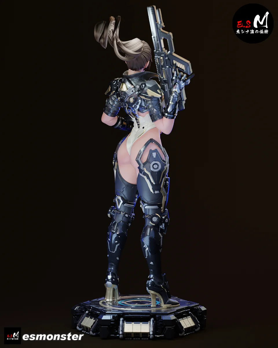 Ultimate Bunny | Fan Art | 3D Printed Resin Model Garage Kit | *Un-Painted* | ES Monster 5