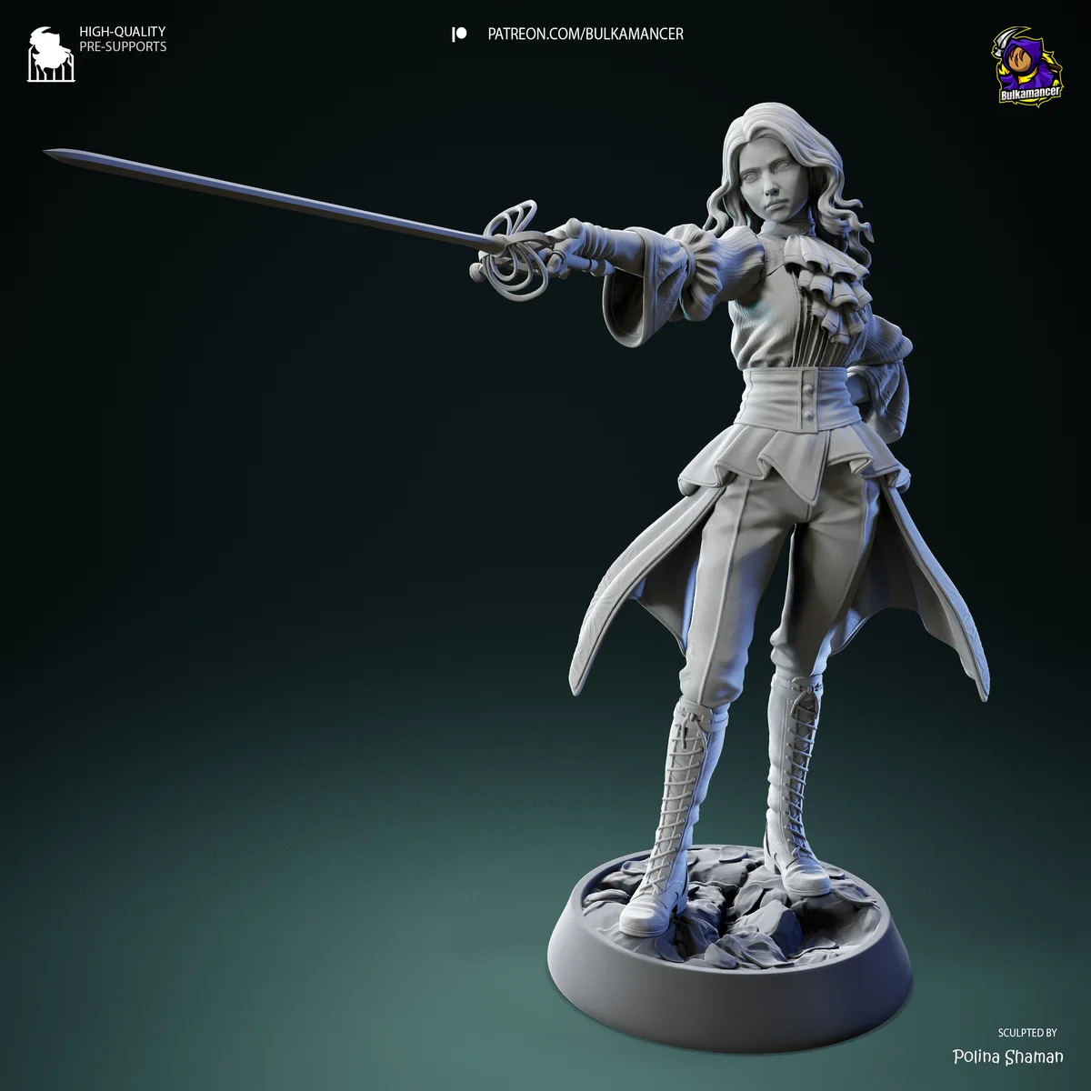 Real Maelle | Fan Art | 3D Printed Resin Model Garage Kit | *Un-Painted* | Bulkamancer 7