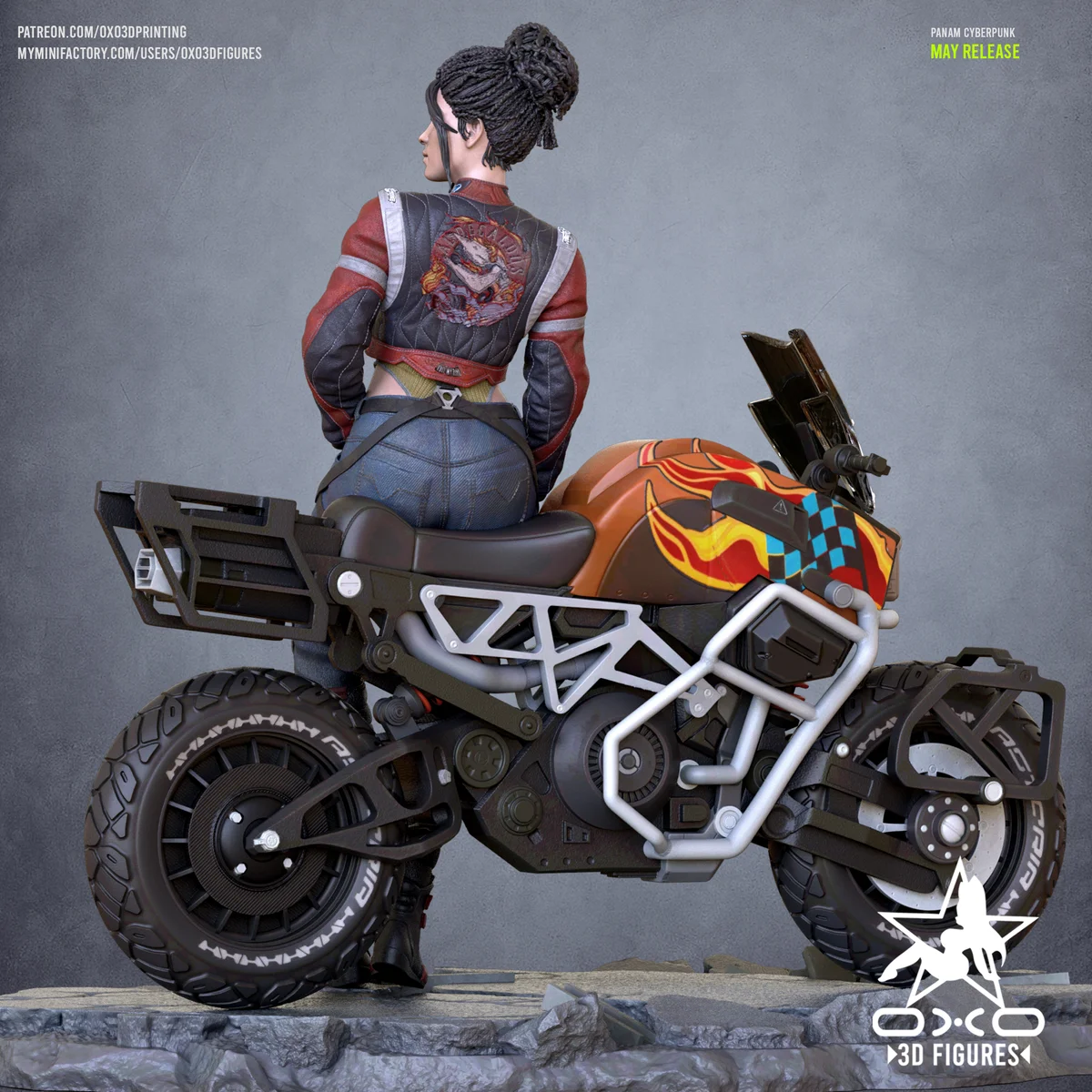 Panam Cyberpunk | Fan Art | 3D Printed Resin Model Garage Kit | *Un-Painted* | OXO3D 4