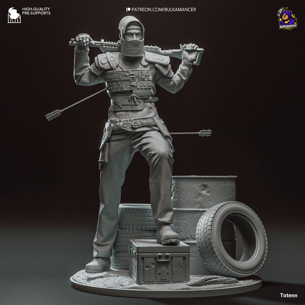 Survivor | Fan Art | 3D Printed Resin Model Garage Kit | *Un-Painted* | Bulkamancer 7