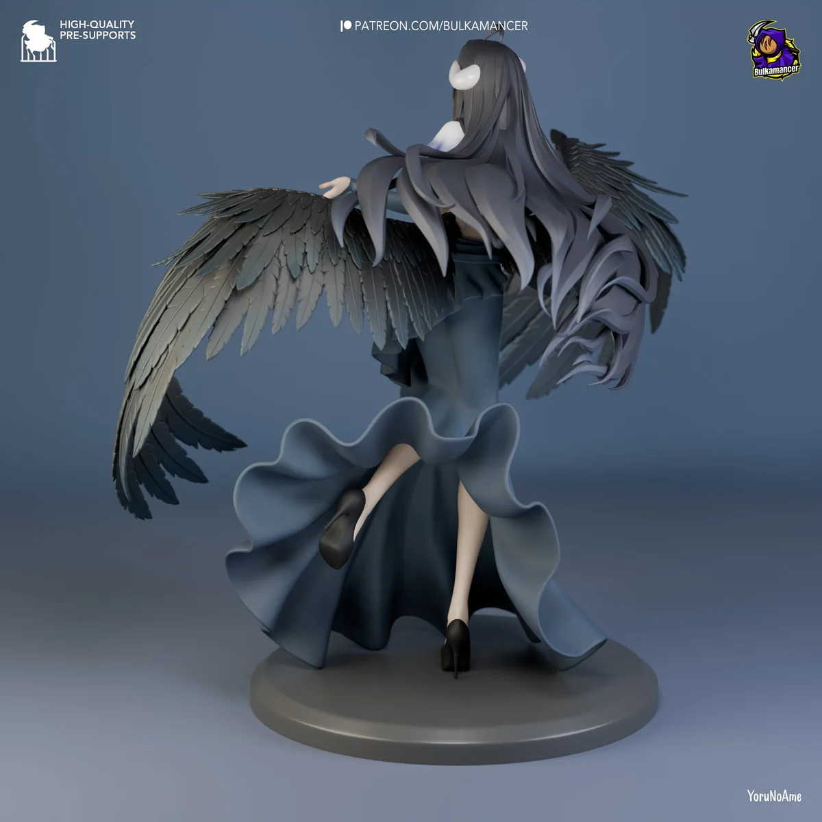 Succubus | Fan Art | 3D Printed Resin Model Garage Kit | *Un-Painted* | Bulkamancer 4