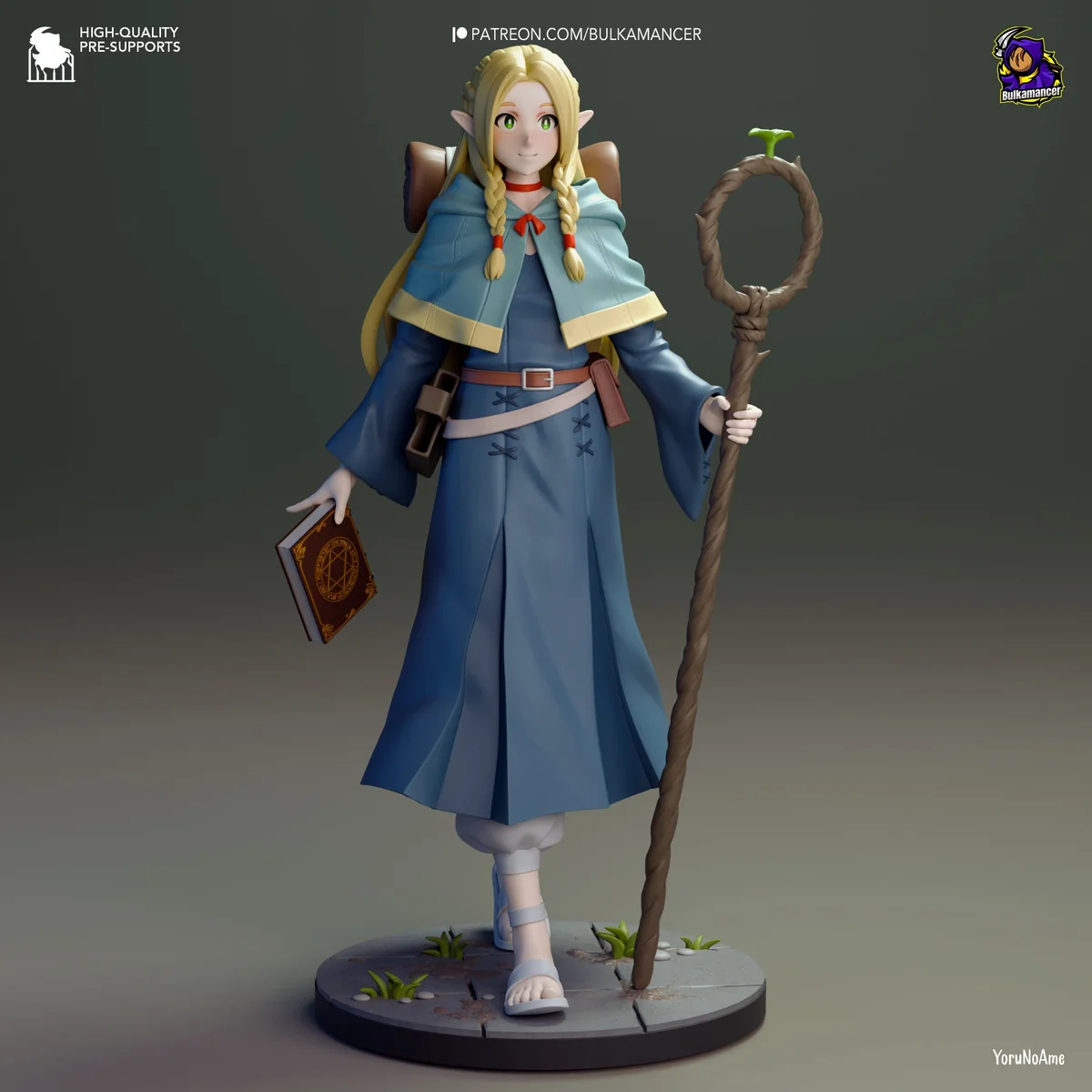 Dungeon Mage | Fan Art | 3D Printed Resin Model Garage Kit | *Un-Painted* | Bulkamancer 6
