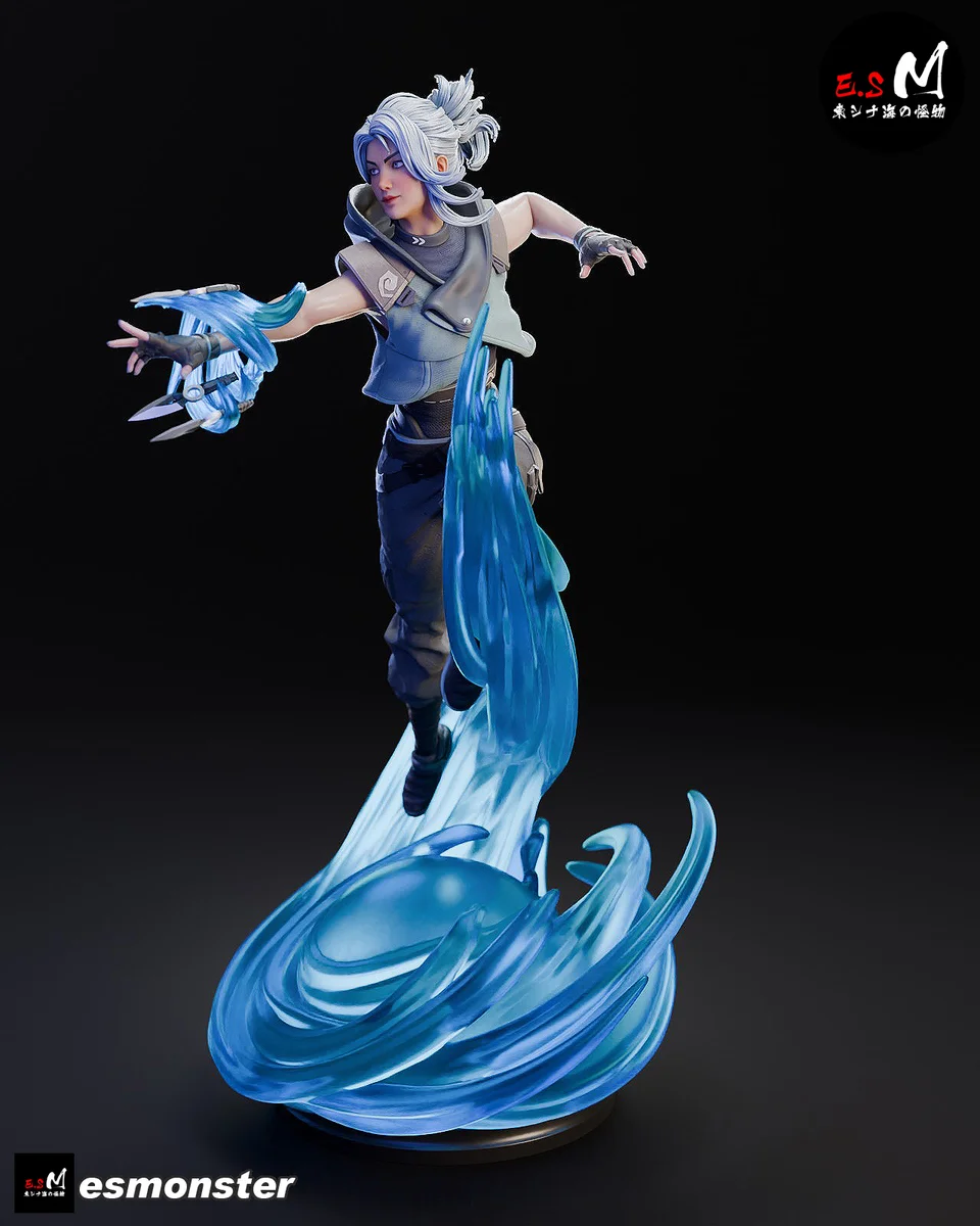 Jett (Valorant) | Fan Art | 3D Printed Resin Model Garage Kit | *Un-Painted* | ES Monster 4