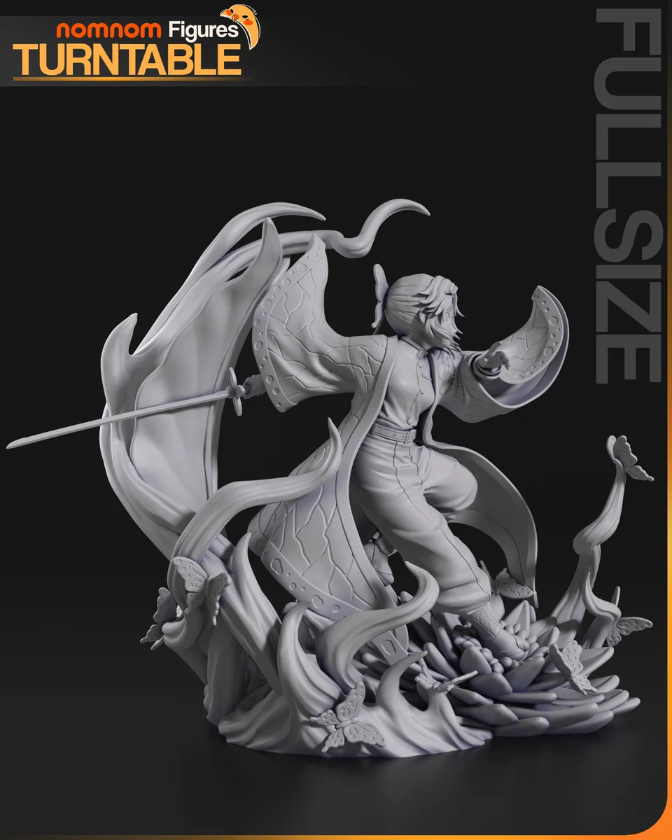 Shinobu Kochou | Fan Art | 3D Printed Resin Model Garage Kit | *Un-Painted* | Nomnom 6