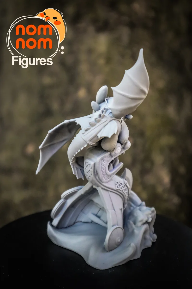Chibi Toothless | Fan Art | 3D Printed Resin Model Garage Kit | *Un-Painted* | Nomnom 5