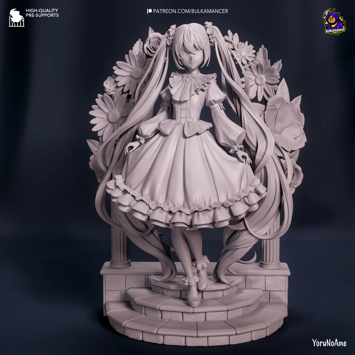 Hatsune Miku | Fan Art | 3D Printed Resin Model Garage Kit | *Un-Painted* | Bulkamancer 7