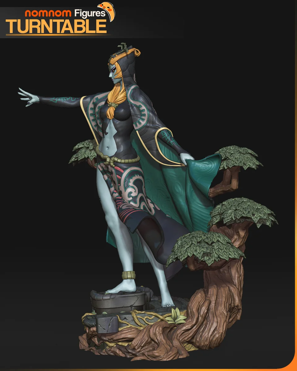 Midna | Fan Art | 3D Printed Resin Model Garage Kit | *Un-Painted* | Nomnom 5