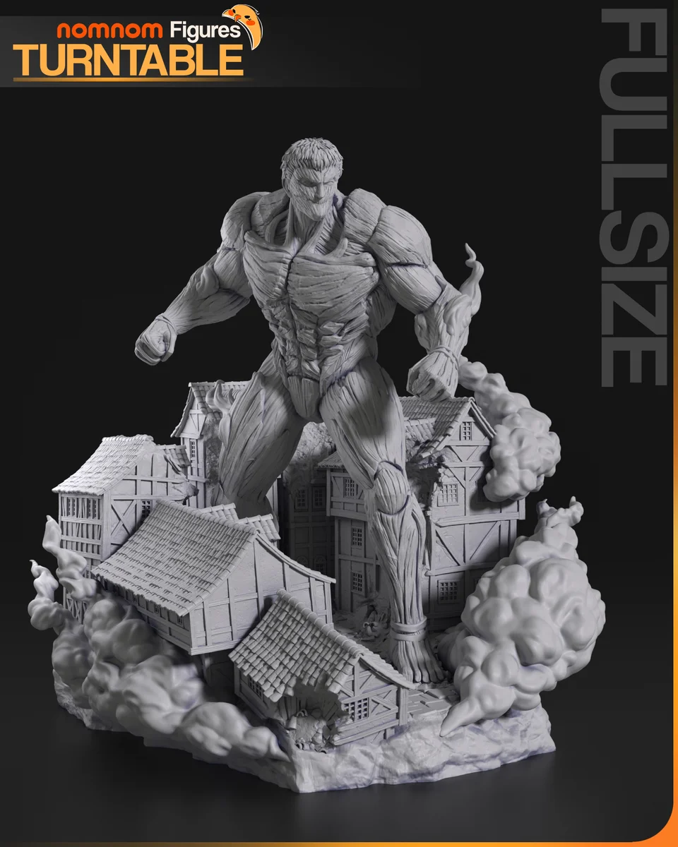 Armored Titan | Fan Art | 3D Printed Resin Model Garage Kit | *Un-Painted* | Nomnom 4