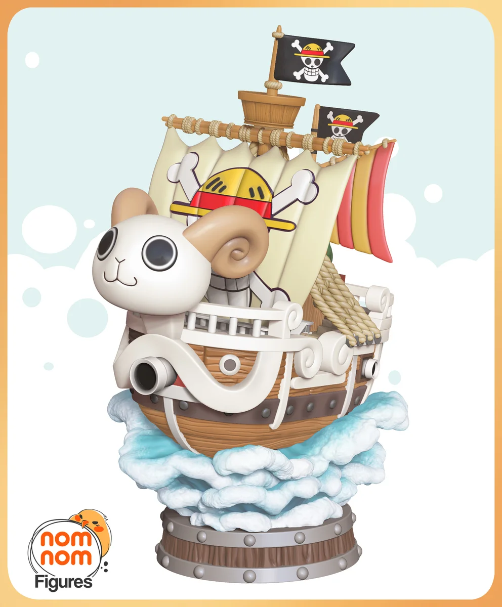 Chibi Going Merry | Fan Art | 3D Printed Resin Model Garage Kit | *Un-Painted* | Nomnom