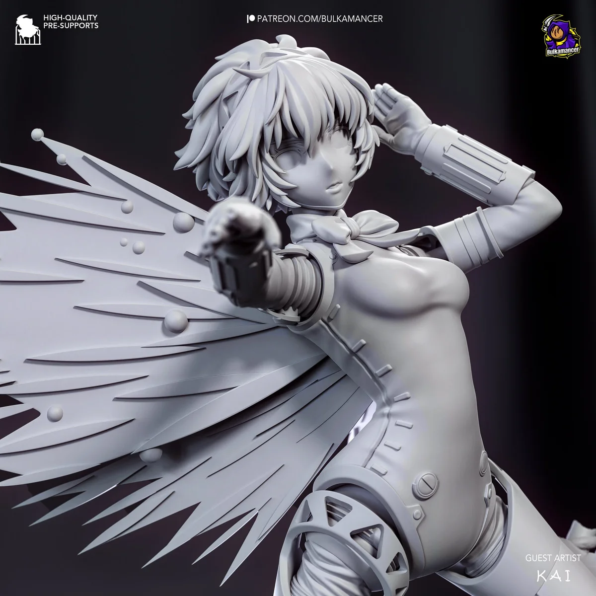 Anti-Shadow Android | Fan Art | 3D Printed Resin Model Garage Kit | *Un-Painted* | Bulkamancer 8