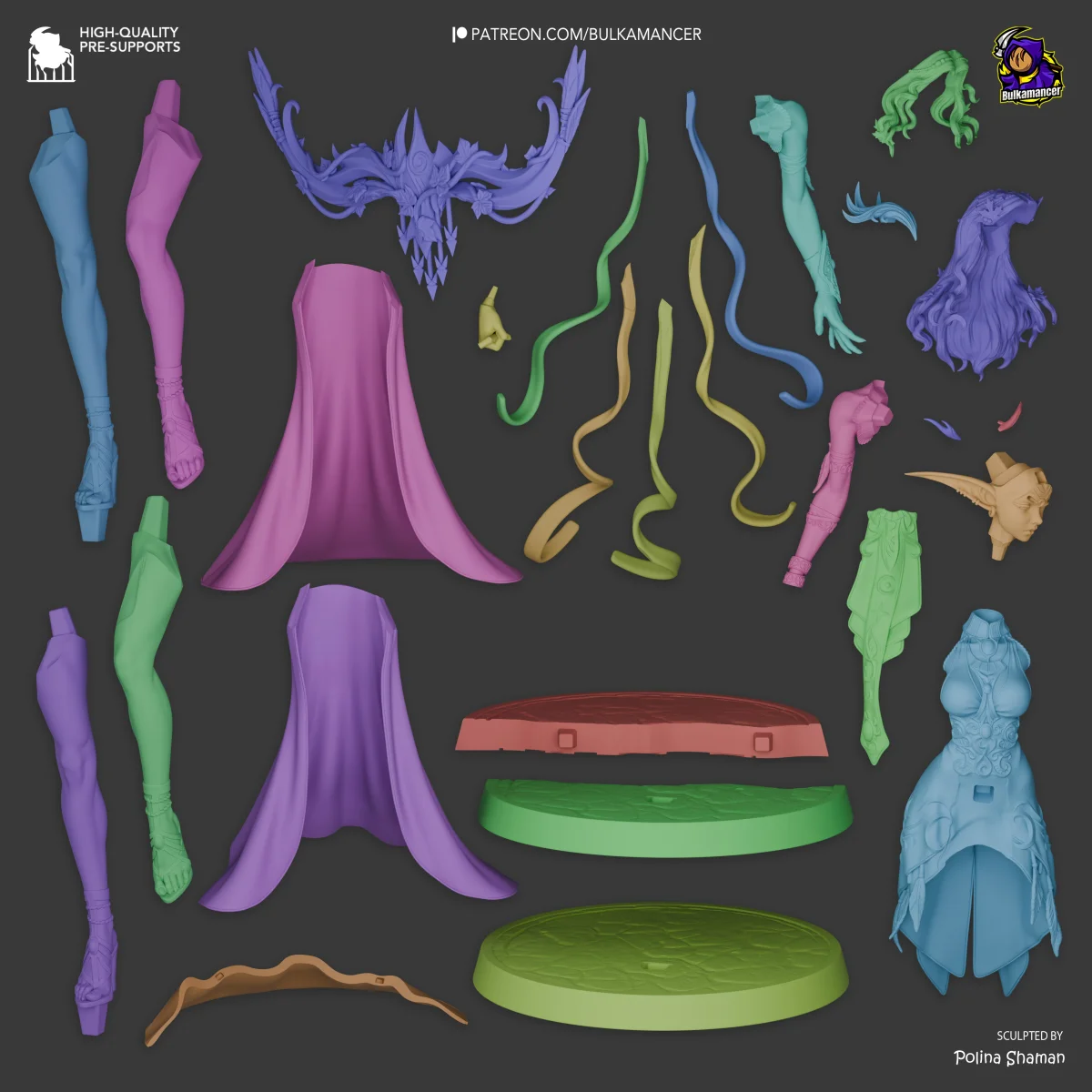 Tyrande Whisperwind | Fan Art | 3D Printed Resin Model Garage Kit | *Un-Painted* | Bulkamancer 6