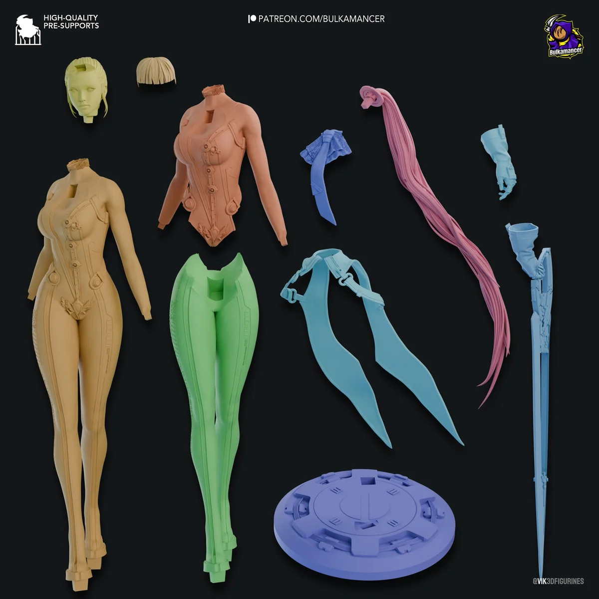 Planetary Defender | Fan Art | 3D Printed Resin Model Garage Kit | *Un-Painted* | Bulkamancer 8