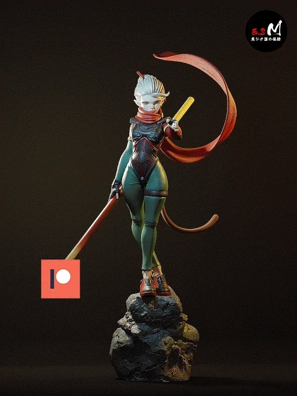 Monkey King | Fan Art | 3D Printed Resin Model Garage Kit | *Un-Painted* | ES Monster