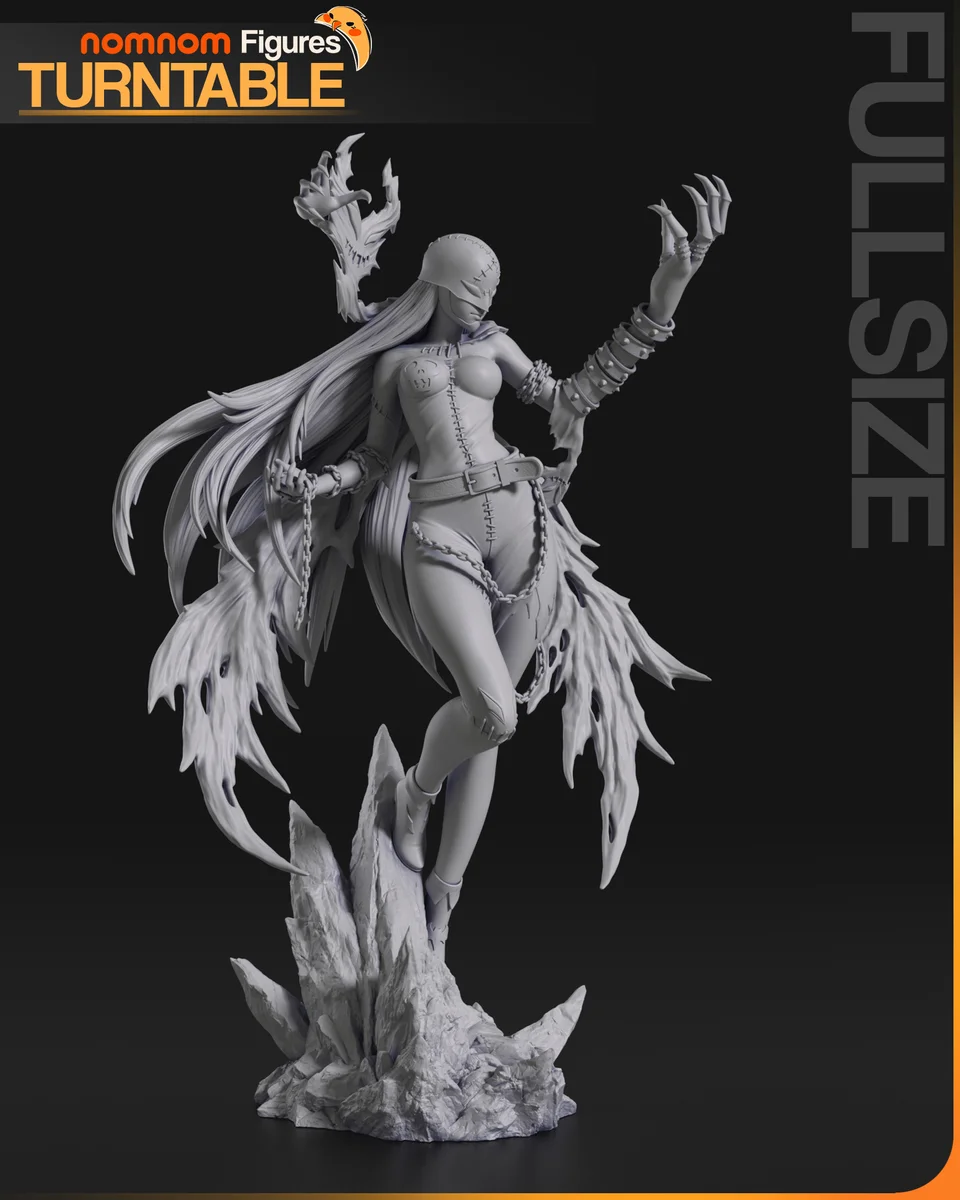Lady Devimon | Fan Art | 3D Printed Resin Model Garage Kit | *Un-Painted* | Nomnom 7