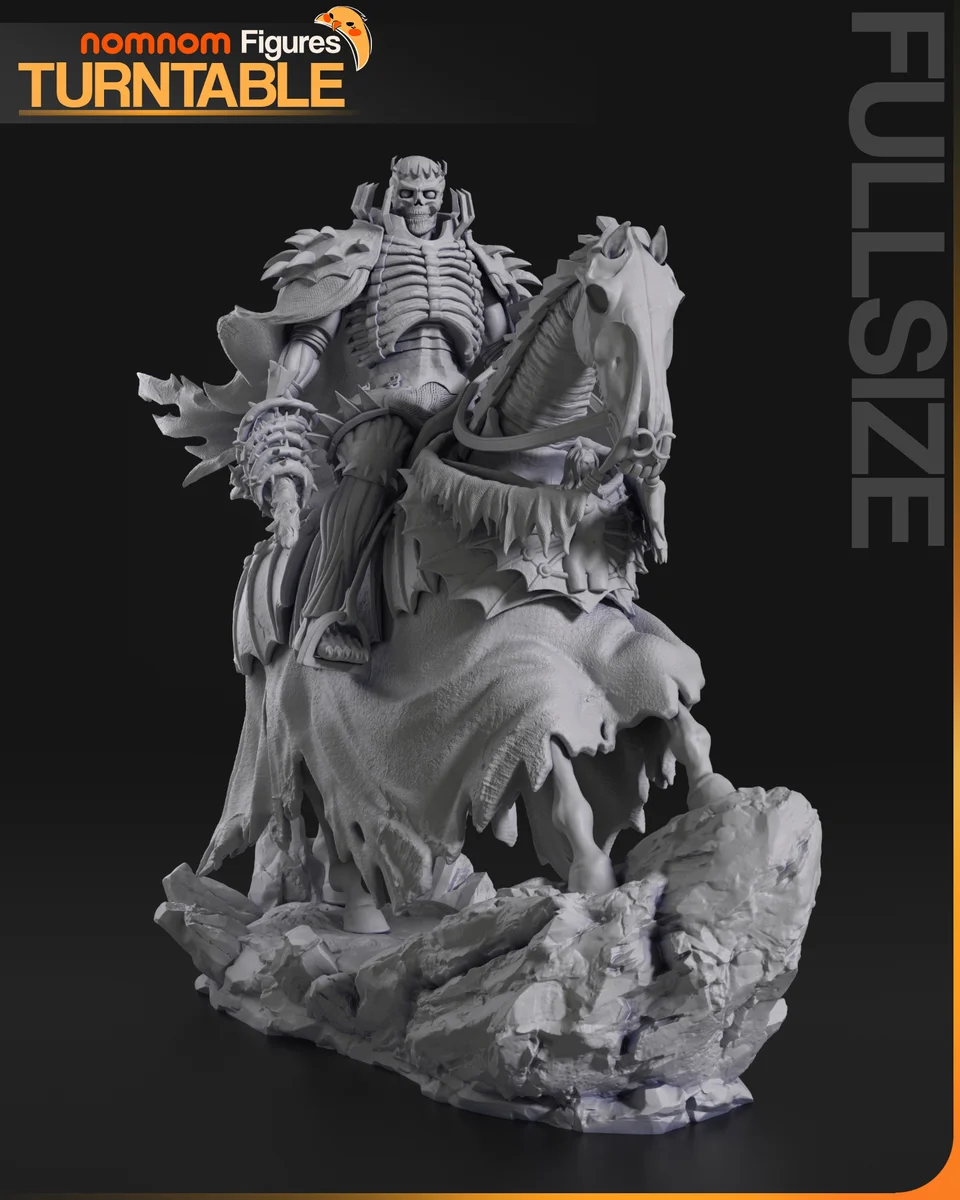 Skull Knight | Fan Art | 3D Printed Resin Model Garage Kit | *Un-Painted* | Nomnom 4