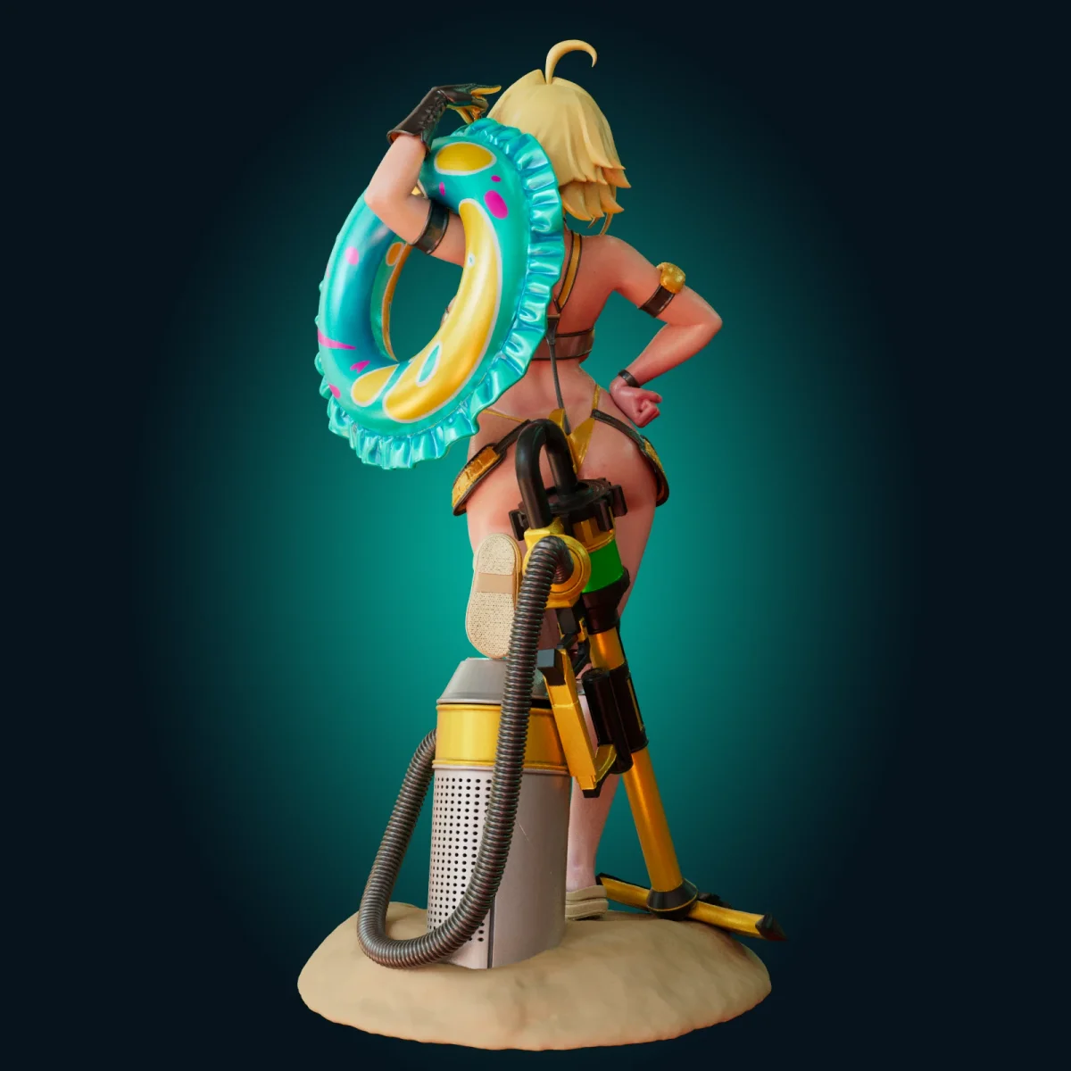 Electric Girl | Fan Art | 3D Printed Resin Model Garage Kit | *Un-Painted* | Officer Rhu 3