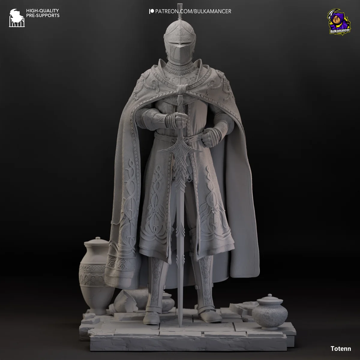 Needle Knight Leda | Fan Art | 3D Printed Resin Model Garage Kit | *Un-Painted* | Bulkamancer 8