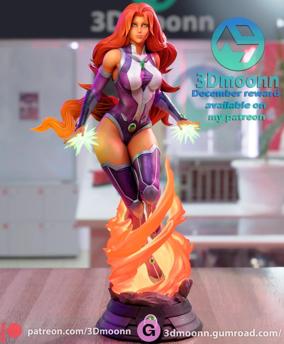 Starfire | Fan Art | 3D Printed Resin Model Garage Kit | *Un-Painted* | 3DMoonn 3