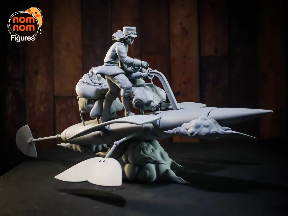 Howl | Fan Art | 3D Printed Resin Model Garage Kit | *Un-Painted* | Nomnom 12