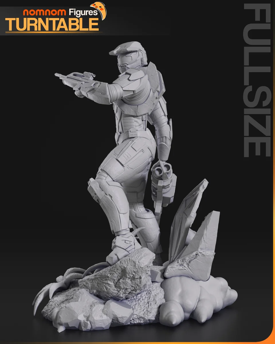 Master Chief | Fan Art | 3D Printed Resin Model Garage Kit | *Un-Painted* | Nomnom 6